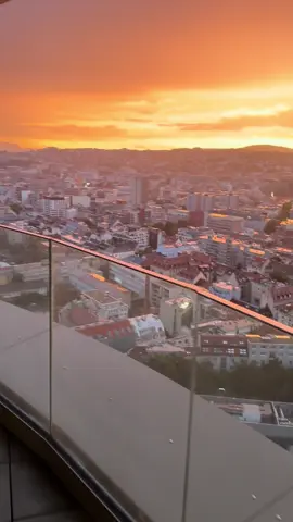 Once-a-Year Sunset Over Bratislava #bratislava #slovakia 
