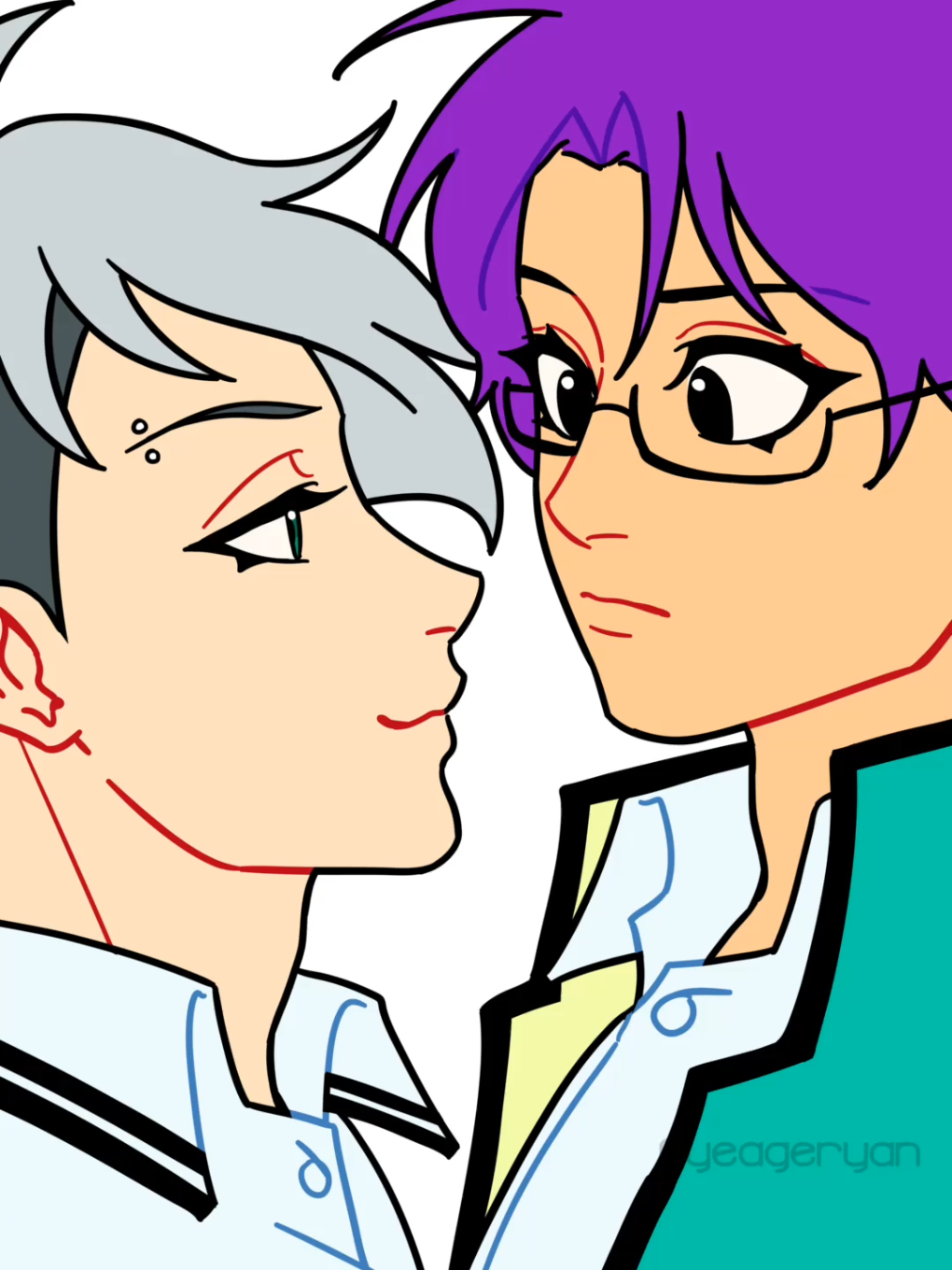 Rare pair with my boy Saiko let's go 😎🙏  | #saiki #saikik #saikikusuo #anime #animeart #animation #digitalart #fy #fyp #viral 