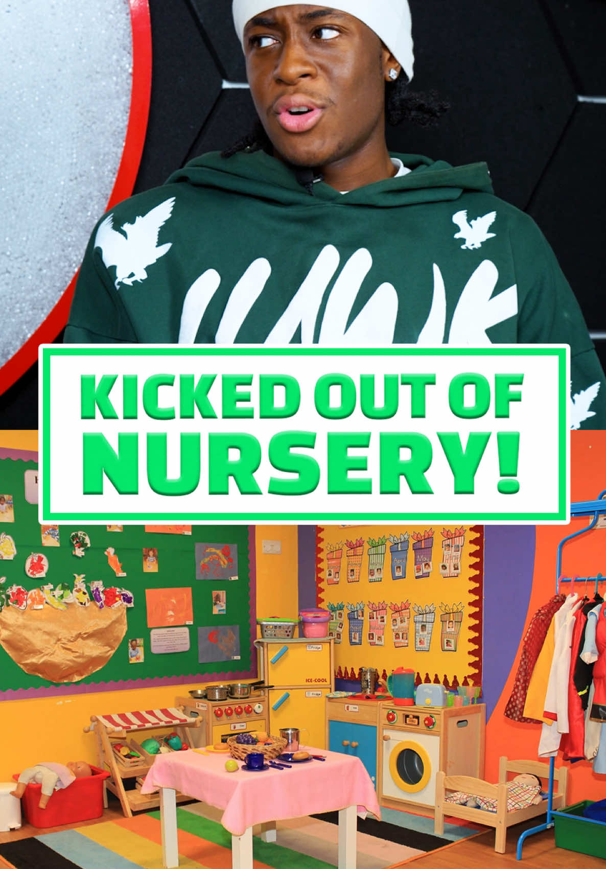 @WhyDee - I got kicked out of nursery! #fyp #foryou #theshizzioshow #whydee #kickedout #nursery #childhood 