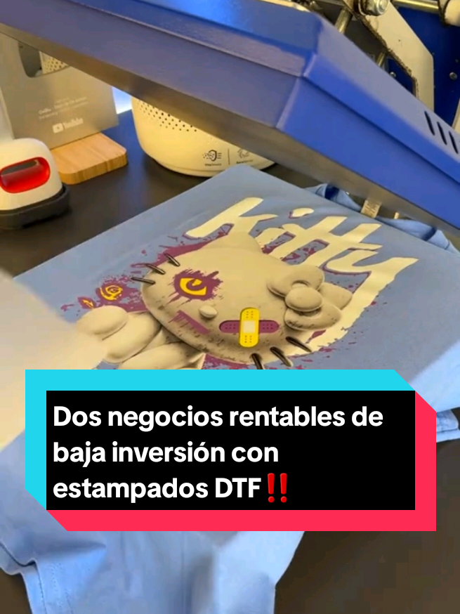 🔴 Dos negocios rentables de baja inversión con estampados DTF‼️  . . . #emprendedor #emprendedores #dtf #negocio #estampado #emprendimiento #camisetasestampadas 