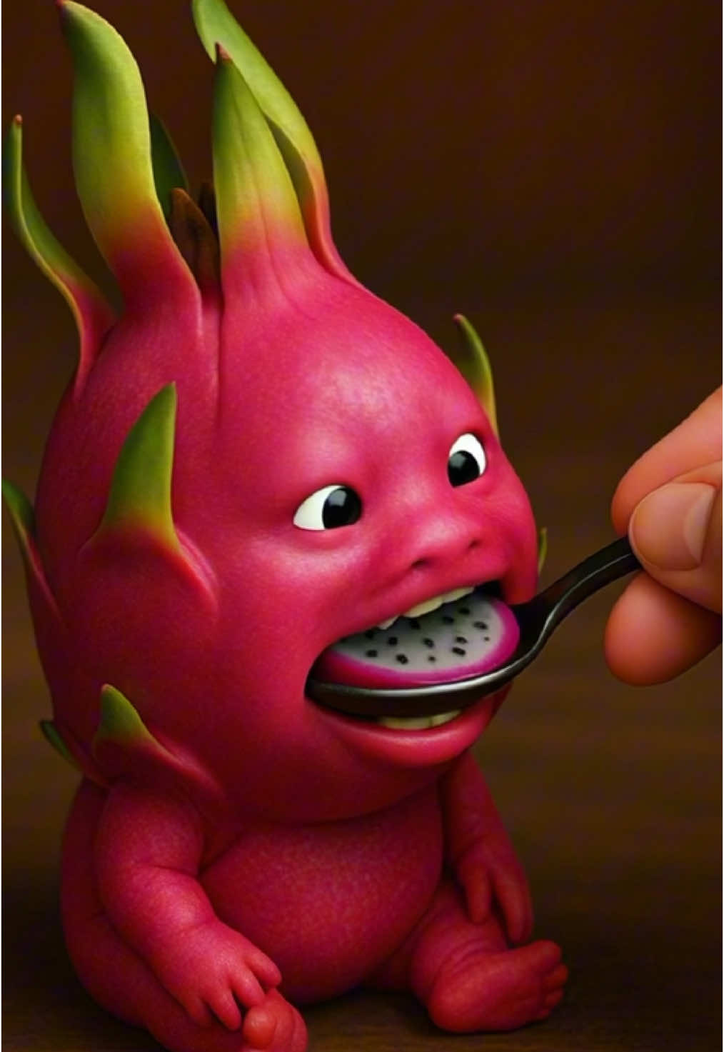 Dragon Fruit ASMR baby 🐲#asmrai #fyp #satisfyingvideos 