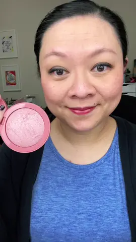 My new favorite blush. Em cosmetics heavens glow blush #emcosmetics #blush #bakedblush 