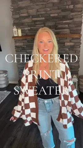 Can’t decide which color is my fave😍such a fun sweater for fall! #cardigans #cardigansweater #sweaterstyle #sweaterseason #sweatersforwomen   cardigan sweaters women - women sweater - women cardigan - checkered print sweater - checkered print cardigan 