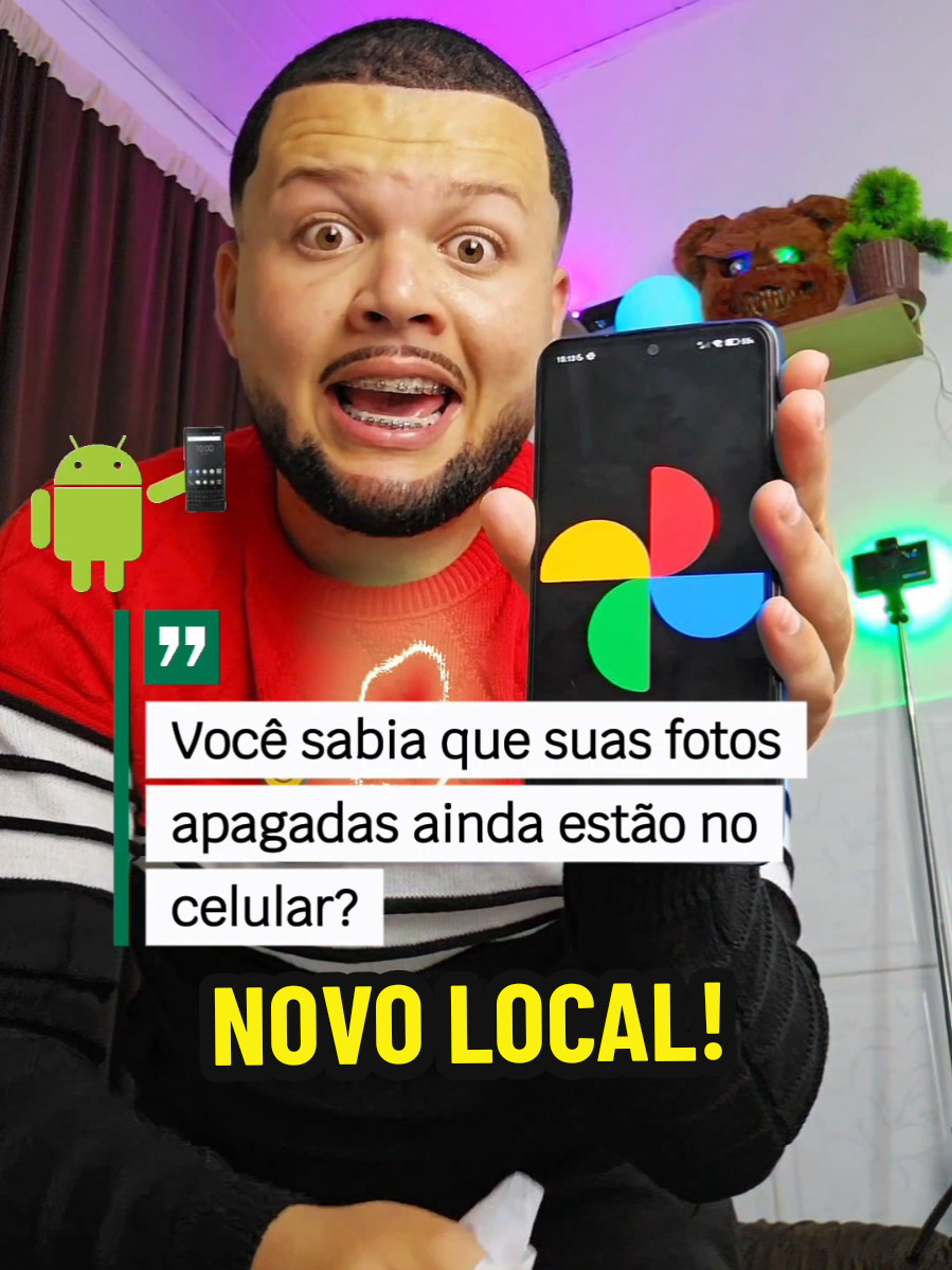 Você sabia que suas fotos apagadas ainda estão no seu celular? #dicasdecelular #fotos #truques #android #iphone #googlefotos #tutorial #smartphone #tecnologia 