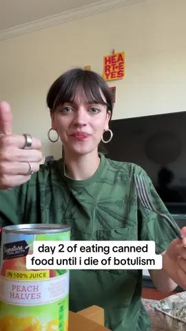 i love canned cling peaches #dayone #fyp #peaches #eatingcannedfooduntilidieofbotulism 