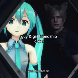 Credits to Nylon on YT | It’s like having the older brother I never wanted 🙏 #leonkennedy #rem #miku #nylon #anime #residentevil4 #meme #relatable #friendships #duo #rezero #vocaloid #uscore #hatsunemiku #fypシ 
