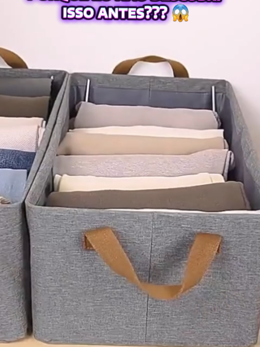 Chocada com essa nova descoberta aqui no tik tok shop, essa caixa organizadora de guarda-roupas, serve para guardar roupa, toalhas,  e o que mais você quiser  praticidade é economia de espaço  #caixaorganizadora #praticidade #guardaroupaorganizado #achadinhostiktokshop 