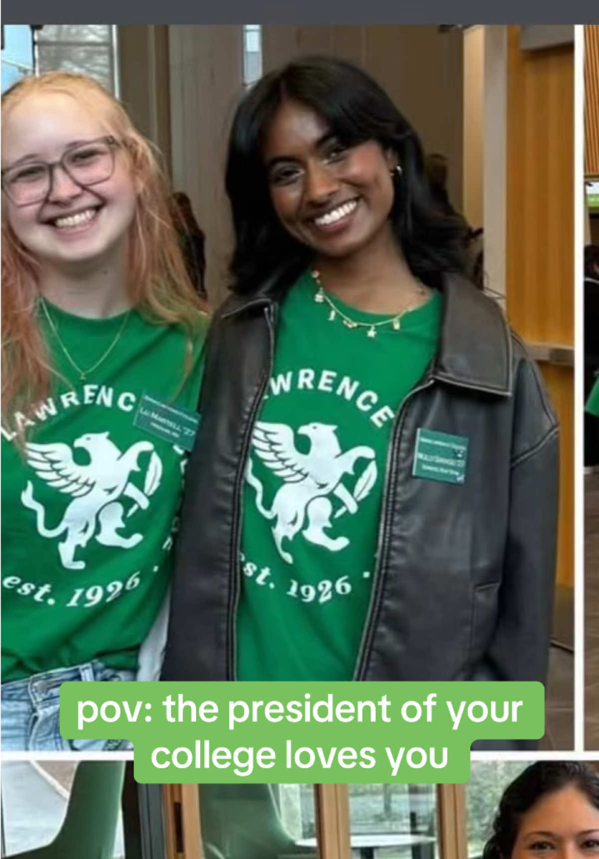 thank god i don’t have a bad photo of myself on her acc 😭 #fyp #greenscreen #sarahlawrence 