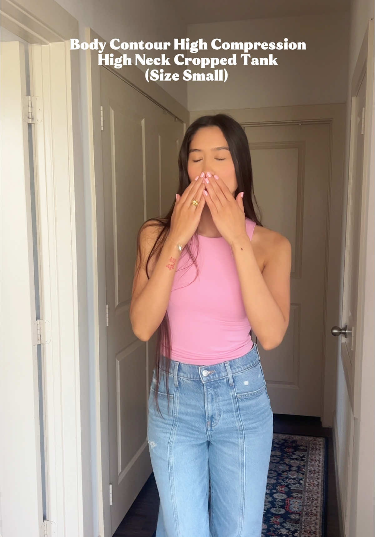 styling my @Express order 🥹💌✨💘🩷  #DressToExpress #gifted #tryon #expresshaul #express #denim #sizing #pink #tryonhaul 