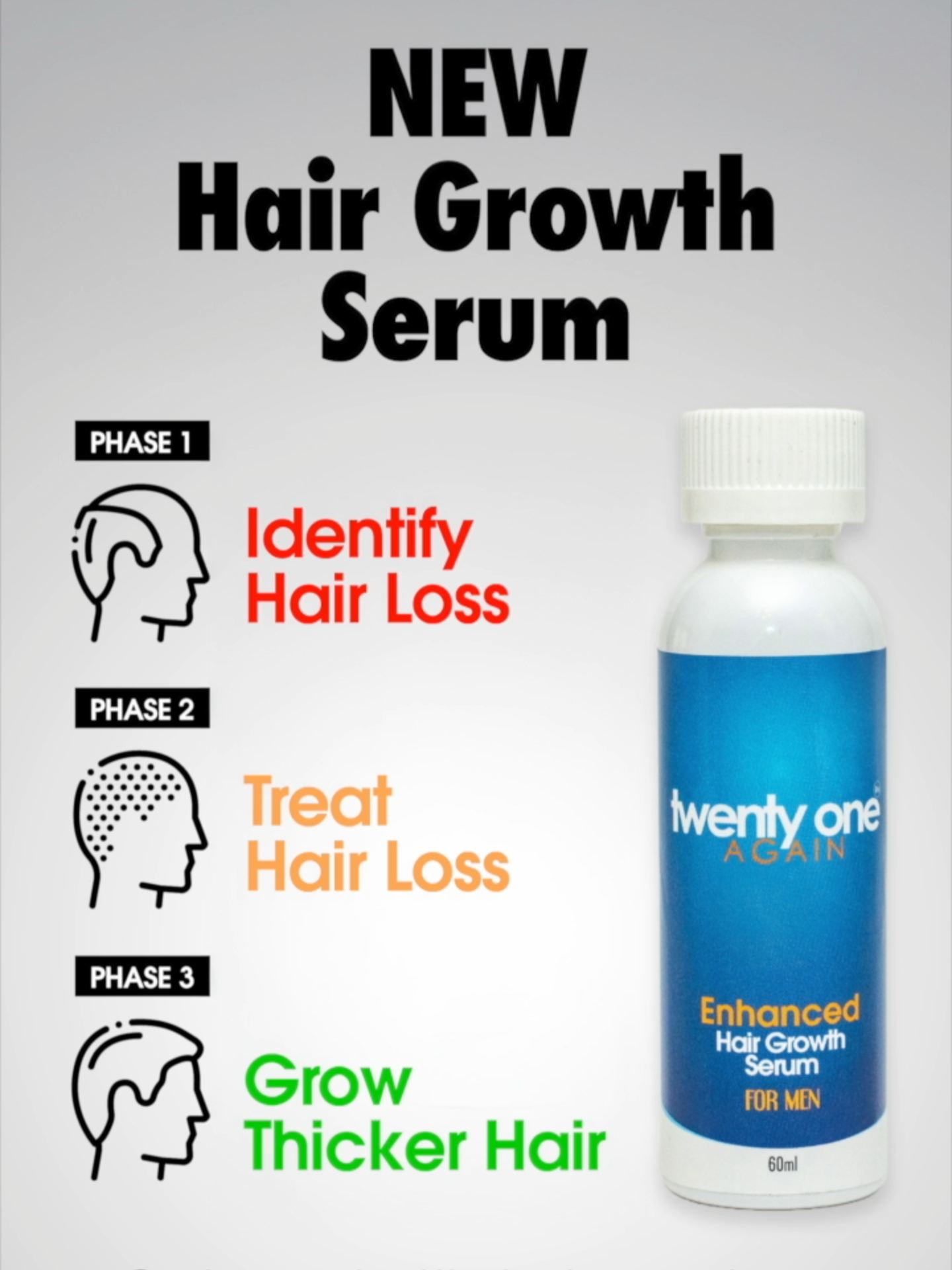 💡 3 Steps to Hair Regrowth — Backed by Science Struggling with hair loss? It’s time to take control with TwentyOne Again’s new Hair Growth Serum, expertly developed in the lab to restore and regrow your hair. Here’s how it works: Step 1: Identify your hair loss early — don’t ignore the signs. Step 2: Treat it with our powerful, lab-formulated serum containing Minoxidil + Finasteride. Step 3: Grow back thicker, healthier hair — and your confidence. 🌟 Special Offer: Save when you commit to your regrowth journey with our 6-month subscription plan. 💬 Results take time — start now and thank yourself later. Discover your solution here: https://twentyoneagain.com/category/hair-regrowth-products/ #hairgrowth #haircareroutine #hair #healthyhair #naturalhair #hairgoals
