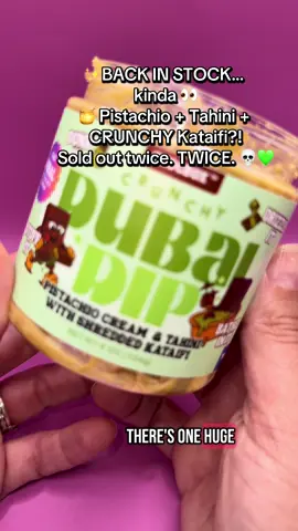 BREAKING NEWS 🗞️🚨: It sold out TWICE and I finally got my hands on it 😤✨ Chocbox Dubai’s NEW Pistachio Cream & Tahini Dip + Crunchy Kataifi is BACK (for now) and I may or may not have eaten the entire jar with a spoon 😳💚🥄 I was gonna show you how I mixed it into my Ninja Creami… but it disappeared in 5 seconds 😬 Not a crumb left. Not a drip. It was GONE like it got drafted into the pistachio Olympics 💨🏃‍♀️💚🏅 Imagine: 🥜 Creamy pistachio 🌰 Silky tahini 🍯 Honey-kissed crunch 🔥 Middle Eastern dessert magic that tastes like it was handcrafted by dessert angels in Dubai ✨🕌 If you’re seeing this… RUN. Don’t walk. It’s been sold out TWICE for a reason 😭 And yes, I’m gatekeeping nothing. You’re welcome. 😌 🧊 Creami hack: unlocked. 🥄 Spoon-to-jar ratio: 1:1 📦 TikTok shop: activated (if it’s still in stock 🤞) #pistachio #snack #dubaichocolate #dubaichocolatebar  @CHOCBOX ✨ 