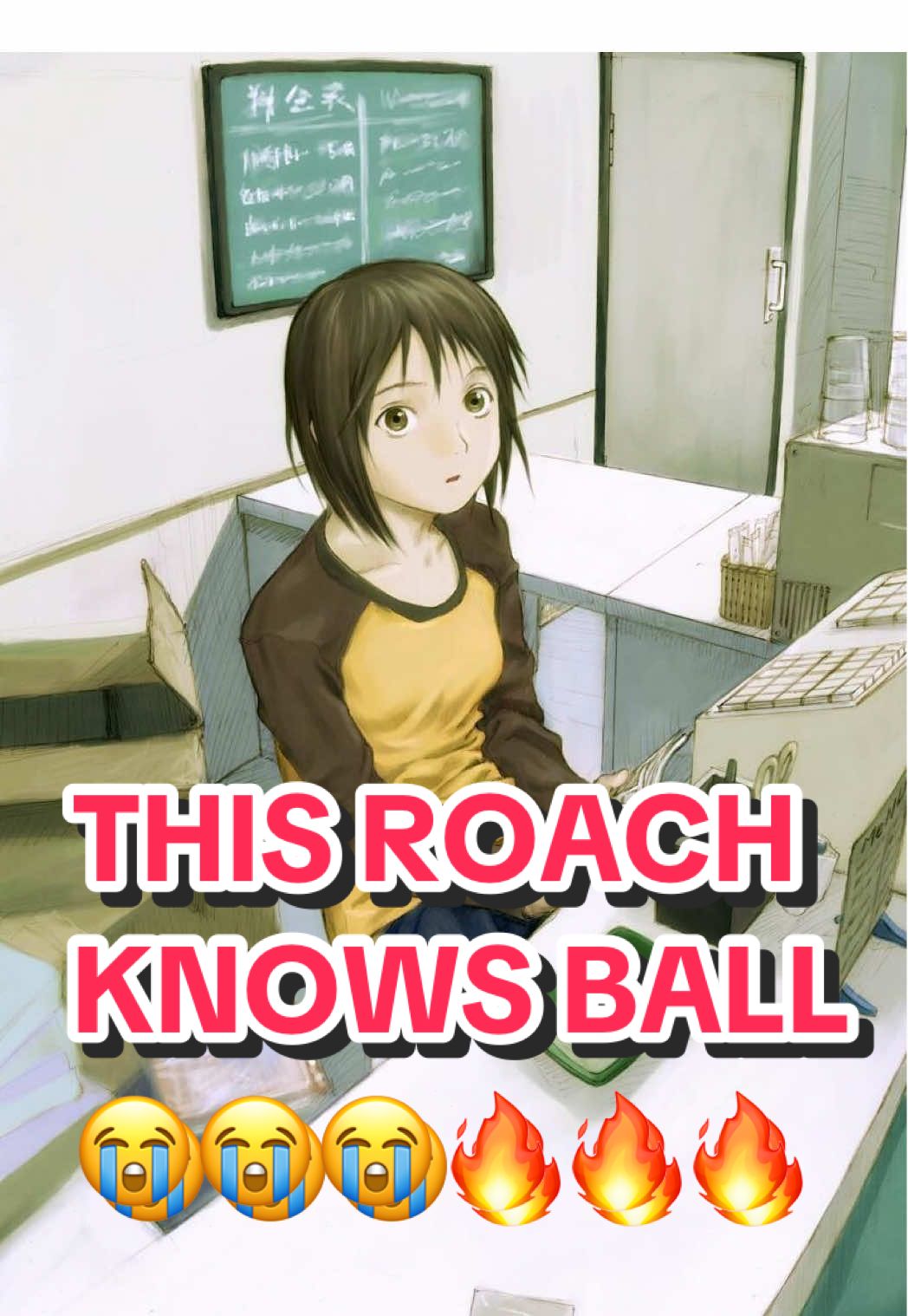 WELCOME TO THE NHK THIS ROACH IS A PART OF THE NHK CONFIRMED IDK I AM SATOU SATOU IS ME THIS CAPTION IS DONE BYE #welcometothenhk #animetok #anime 