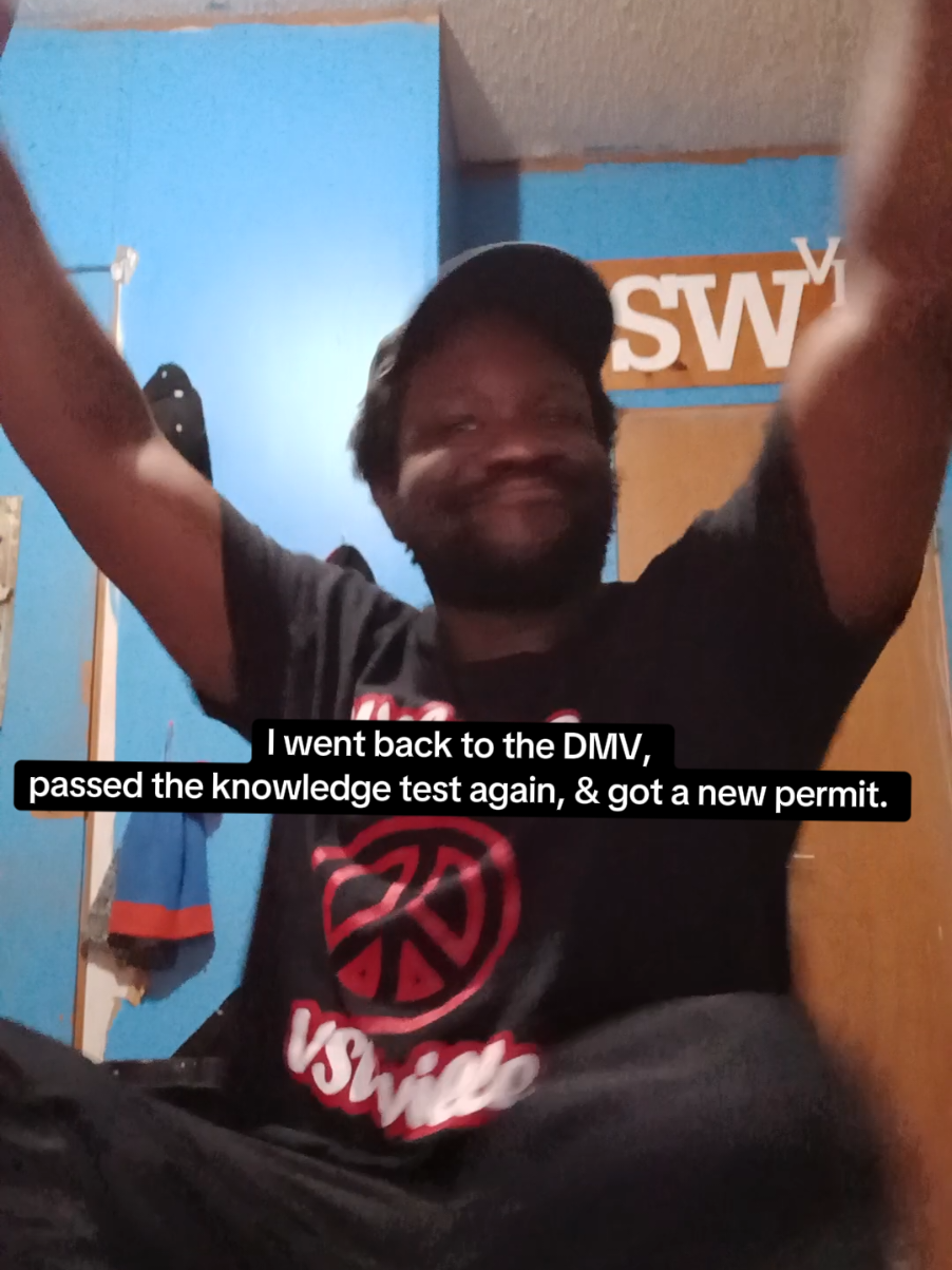 After letting my old permit expire, I went back to the DMV, passed the knowledge test again, & got a new one. Hallelujah. Not to self: Don't just let your permit expire. #PraiseTheLord #VaDonteWilliams #fyp #foryourpage #foryoupage #featureme #featurethis #makemefamous #iwannabefamous 
