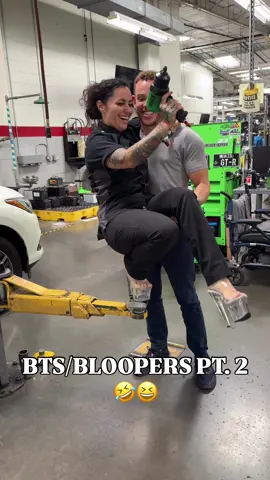 BTS/Bloopers part 2 of my @Nicki Minaj is HILARIOUS YALL. 🤣 my coworkers are the BEST and definitely couldn’t have done this without them lmao Just listen to the commentary yall lmao  Also @Matco Tools still hasn’t seen my videos so maybe his one will do it, tag em ⬇️          _____________ #nickiminaj #nickiminajchallenge #challenge #trending #explore #fyp #atx #infiniti #cargirl #cars #mechanic #mechaniclife #bluecollar #bluecollarlife #girlpower #matcotools #tools #girlswholift #girlswithtattoos #womenintrades #trades 