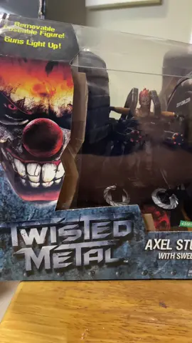 WHO IS HYPED FOR THE NEW SEASON!?! HAD TO PULL OUT THE RARE FIGURES THIS TIME!  Sweet Tooth in Axel’s Vehicle for the final race!  Who do you think will win?!? #twistedmetalblack #twistedmetal #sweettooth #axel