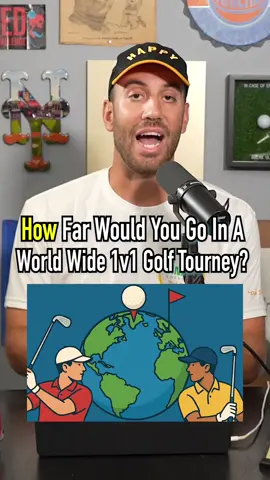 How Far Would You Go In A World Wide 1v1?? #fyp #golf #worldwide #tournament #golfer
