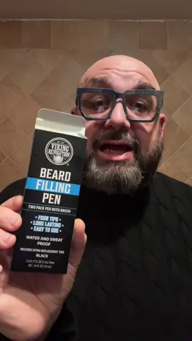 I found this great beard filler by Viking Revolution. Here’s my tutorial on how I make my beard look its best! #beardfillerpen #beards 