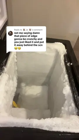 Replying to @👩🏾‍🍳.Jo 👩🏾‍🍳 was waiting for this comment here you go ❄️❄️❄️🥰👌🏾 #edges #spoonfulice #asmrsounds #freezerfrostasmr #fypシ 