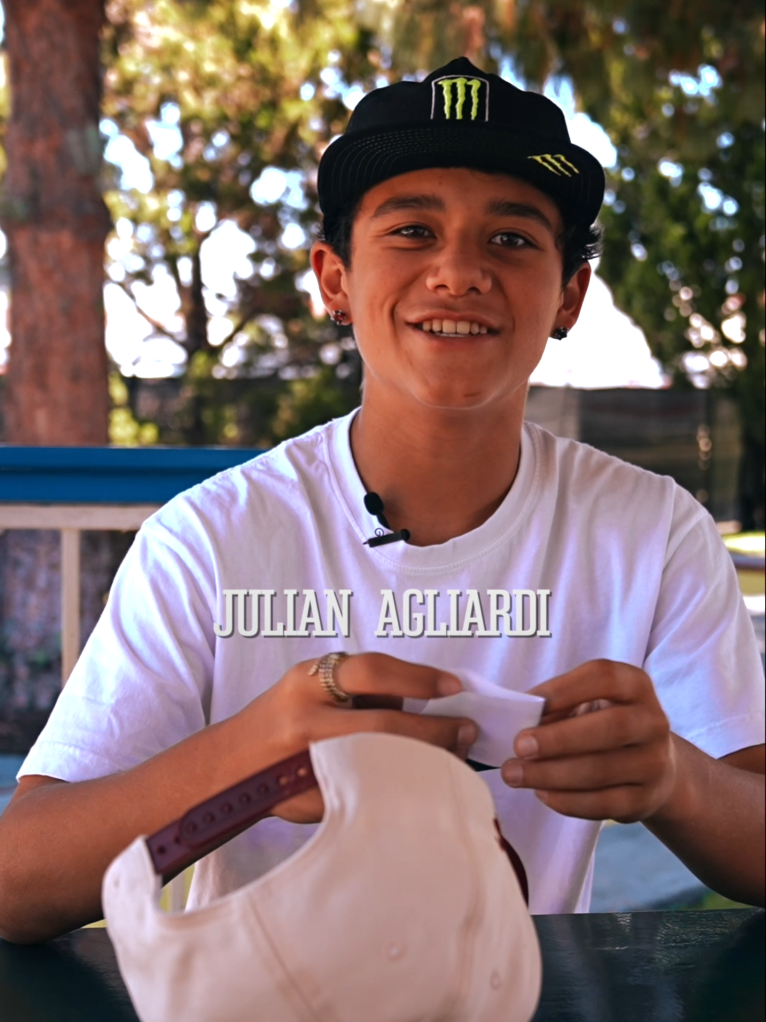 Get to know @julian_agliardi_ OFF the board, full version is on SLS YouTube at link in bio [ #SLSCleveland by @monsterenergy | Aug 9 at @northcoastyard | Watch on @rumble.sports w/ code SLSCLE | Tickets in bio ]