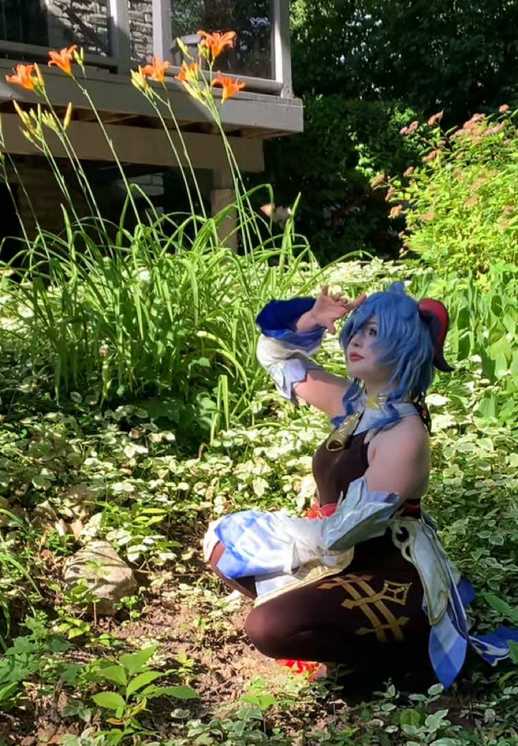ganyu in the wild 🌺🌿 #ganyu #GenshinImpact #genshin #ganyucosplay #genshincosplay #genshinimpactcosplay #cosplay 