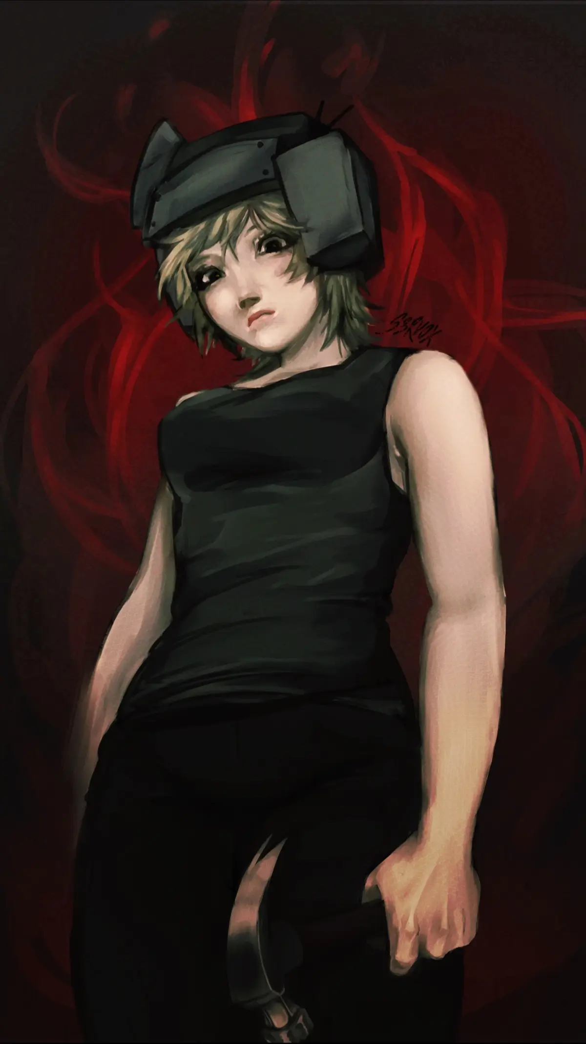 theres a bunch of new people following me woah! i thought id share something i enjoy so that people can get to know me better ^^ a sorta niche fixation i have right now is the game psychopomp. ill also start signing my art with my username  #digitalart #art #psychopomp #vena #videogames #psychologicalhorror 