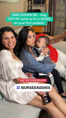 SUWELDUHAN NA : I TAPTAP SEND MO NA YAN. Use my code NURSEDADDIES for an extra 20 USD in your first padala!!!