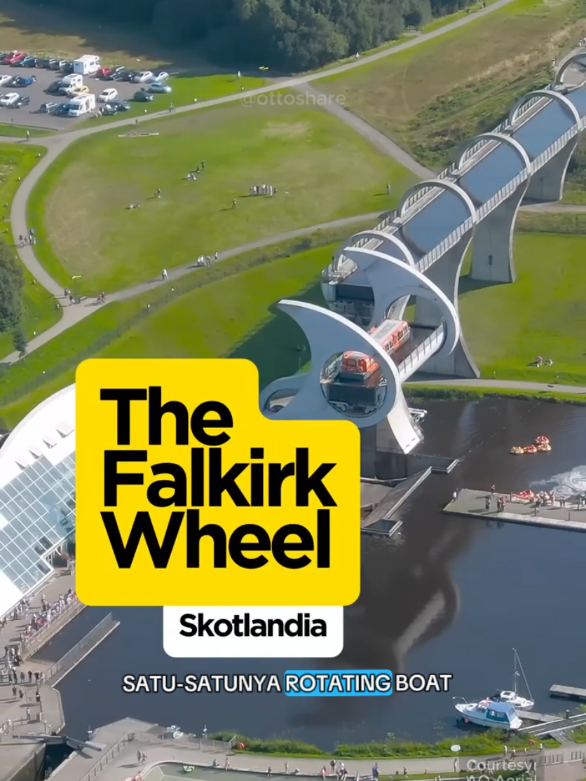 Lift perahu satu-satunya di dunia. #falkirkwheel #perahu 