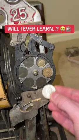 We Fixed The Jam Again In This Machine…🎰 #foryoupage #fyp #foryou #gambling #slotmachineguy #viral #satisfying #antique #jammed #wefixedit 