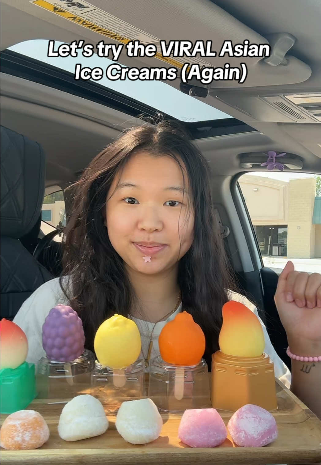 Trying the viral Asian ice creams! 🤍 #viral #viralasianicecream #asianicecream #asian #asiantiktok #asiantrend #mochiicecream #mochi #icecream #asmr #mukbang #mukbangeatingshow #mukbangasmr #viral #fyp 