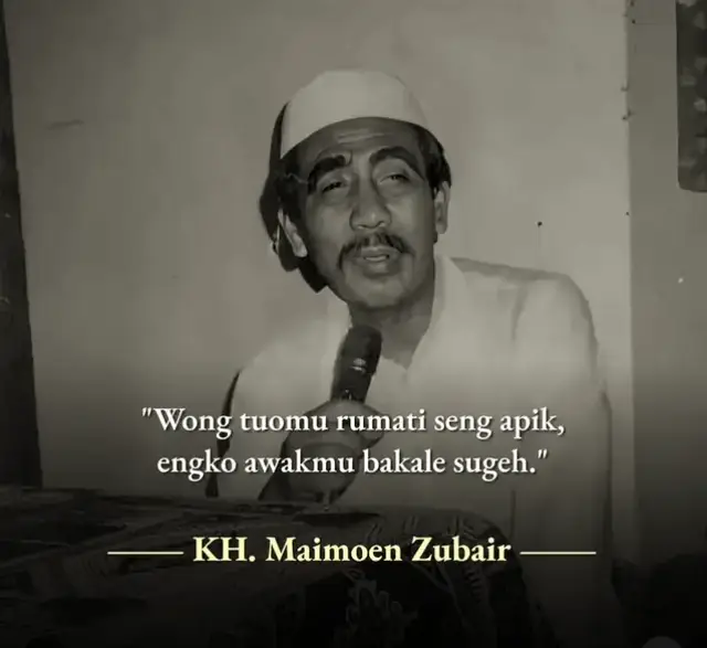 menghormati dan merawat orang tua, serta menunjukkan bahwa perbuatan baik akan mendapatkan balasan yang baik pula. namun perlu diingat bahwa kekayaan tidak hanya diukur dari materi, tapi juga dari hubungan yang harmonis dan kebahagiaan dalam keluarga. perbuatan baik yang kita lakukan kepada orang tua dapat menjadi contoh baik bagi anak-anak kita dimasa depan. selain itu merawat orang tua dengan baik juga dapat membawa kebahagiaan dan kepuasan batin bagi kita sendiri.  #mbahmoen #gusbaha #khmaimunzubair #gusbahaquote #dawuhguru #ngajiroso #notoati 