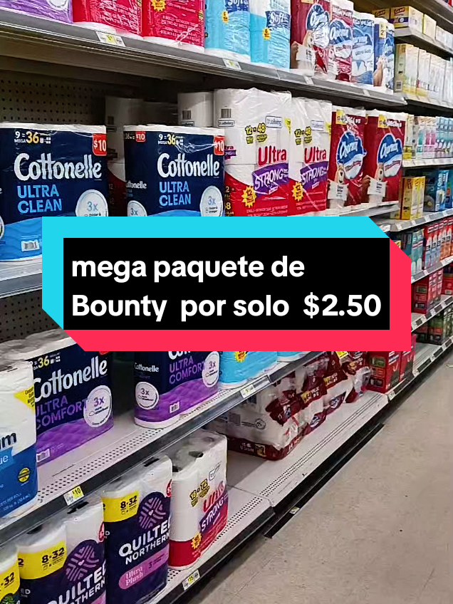 papel toalla bounty de $21 por tan solo $2.50 oferta que puedes aprovechar el día de mañana sábado agosto 2 utilizando el cupón del p&g.#cuponesdigitales #ahorremosjuntos #ofertas #savings #dollargeneraldeals #couponing 