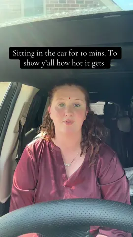 Please stop leaving your baby’s/kids in the car!! This is me after 10 mins but remember babies can not regulate temperature the way adults can!! 