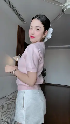 Áo Polo len dệt kim trơn basic xinh quá ạ #lendetkim #lenlongtho #ameestudio #xuhuong 