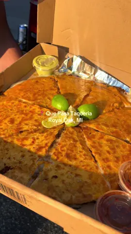 The birria pizza/tacos are my personal favorite 😍  #metrodetroit #Foodie #royaloak #michigan #tacos 