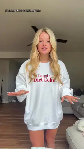 FOR MY DIET COKE LOVERS 🥤 #dietcoke #dietcokelover #dietcokegirlies #fyp #foryou #crewneck 