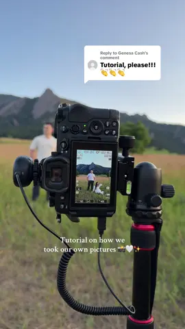 Replying to @Genesa Cash  This is your sign to learn how to take your own photos using just your camera, tripod, and shutter remote! 🫶🏼 Here’s our step-by-step tutorial 🤍 Everything we used is listed in the screenshots! ✨  #SelfPortraitTips #CouplesPhotoshoot #TripodPhotograph#weddingphotographer
