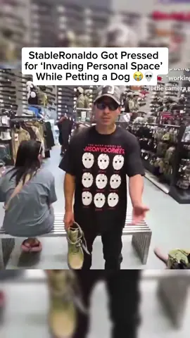 Bro was just trying to pet a dog and got pressed 😭💀 #StableRonaldo #StreamGoneWrong #IRLStream #PressedIRL #WholesomeGoneWrong #DogMoment #TooFunny #StreamerLife #AwkwardEncounter #ViralClip #Kaysan #Twitch