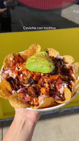 Ceviche con Tostitos for this heat 🔥 #ceviche #tostitos #mariscos #losangeles #mexicanfood #losangelesfood #vannuys 