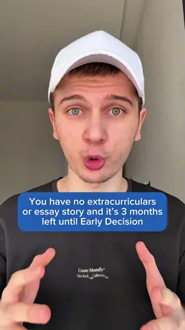 ⬇️ You have no extracurriculars or essay story and it’s 3 months left until Early Decision, here is exactly what you should be doing from August to November. This exact guide helped over 1000 students get into Top-30 US universities in 3-month time. August: instead of trying to start new activities, focus on how you frame your currently existing ones into a unique niche. Not Computer Science, but Computational Linguistics For Training Large Language AI Models.  Not Economics, but Wealth Disparity in Post-Oil Economies. September: pick your Early school. Don’t choose Harvard, Stanford, Yale or Princeton where applying early doesn’t make a difference. Apply to UPenn, Dartmouth, Vanderbilt, Northwestern, WashU and others where applying early actually makes a huge difference as opposed to applying Regular. October: Aim at submitting your application by mid-October. This way, if you get lazy, procrastinate and miss the deadline, which we both know you will, at least you’ll have more time to work on your essays. Save this video to follow this roadmap, share it with your family and friends, and follow @rakhimoff_amir for more content.