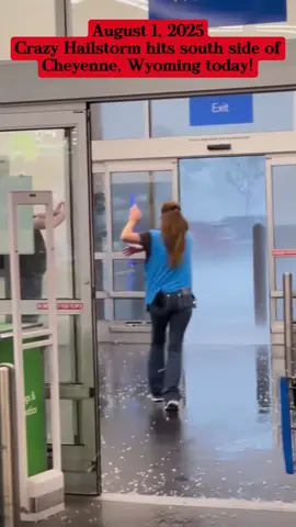 August 1, 2025 - Crazy Hailstorm hits south side Cheyenne, Wyoming today! #hail #hailstorm #disaster #severeweather #weather #news #crazy #hits #south #today #Cheyenne #Wyoming #USA #foryou #viral 