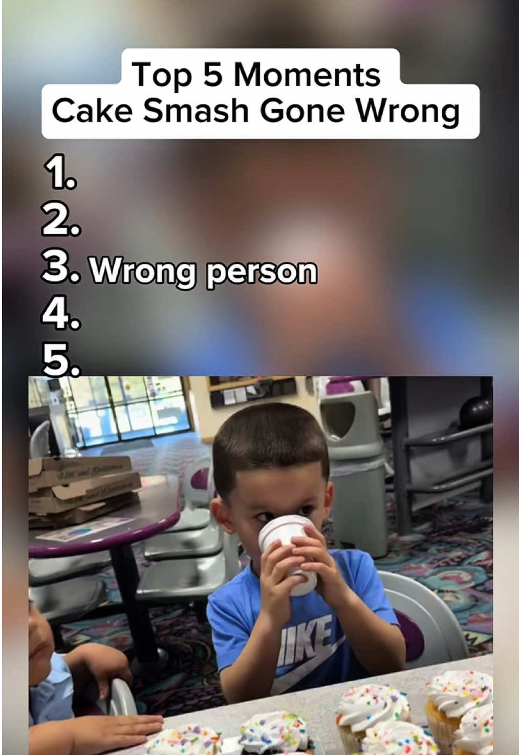 Cake smash moments gone wrong #top5 #ranking #fyp #robinrankin8 #viral #memestiktok #funny #cakesmash #gonewrong 