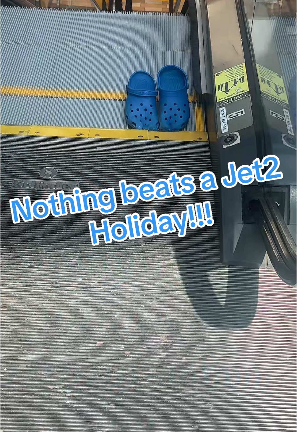 School shopping gone wrong! Broke the escalator! @Crocs #jet2holidays #trending #nothingbeatsajet2holiday #schoolshopping #backtoschool #crocs #mall