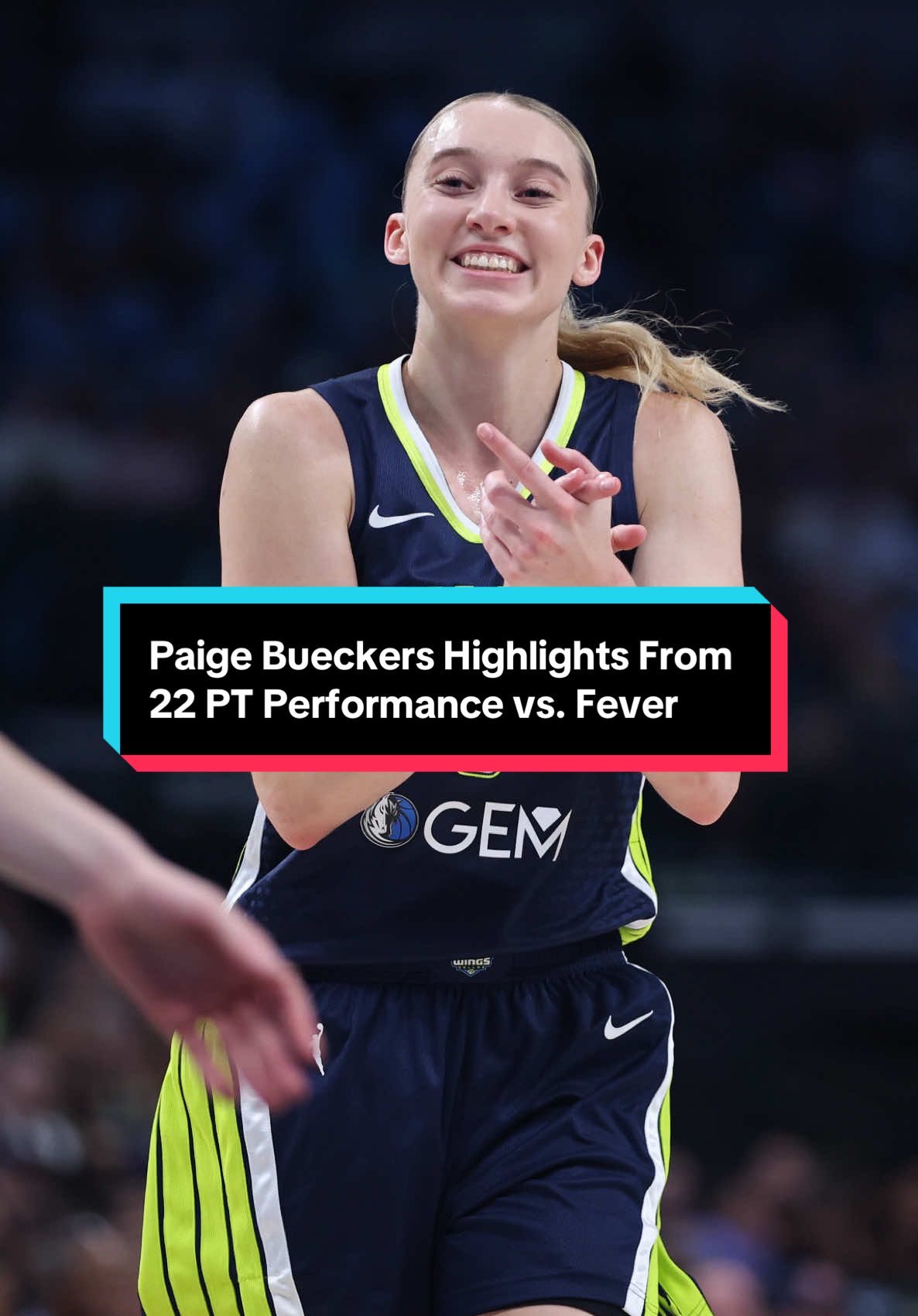 Paige Bueckers dropped 22 PTS and shot 50% from the field against Fever  #WNBA #paigebueckers #highlights 