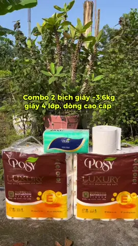 Combo 2 bịch giấy Posy cao cấp 4 lớp #giayposy #giayvesinh #xuhuongtiktok 