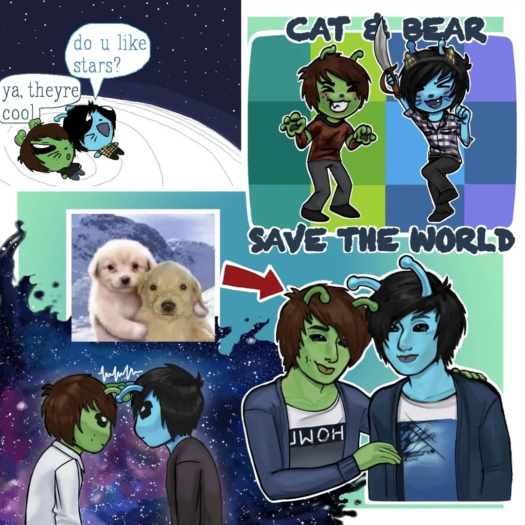 exploding them with my mind #phanart #danandphil #amazingphil #danisnotonfire #alien