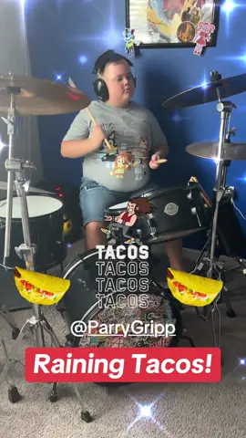 It’s raining punk rock tacos! #fyp #drummer #tacos #drums #rainingtacos @SABIAN Cymbals @Zildjian Company @Ludwig Drum Company @Questo @The Lesson Company @Parry Gripp 