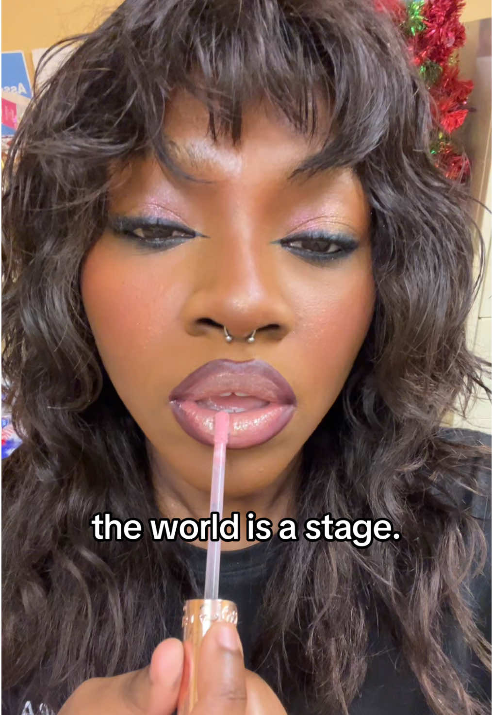 the world is a stage #fyp #foryou #fypシ #sarahalyssa #makeup #blackgirlmakeup 