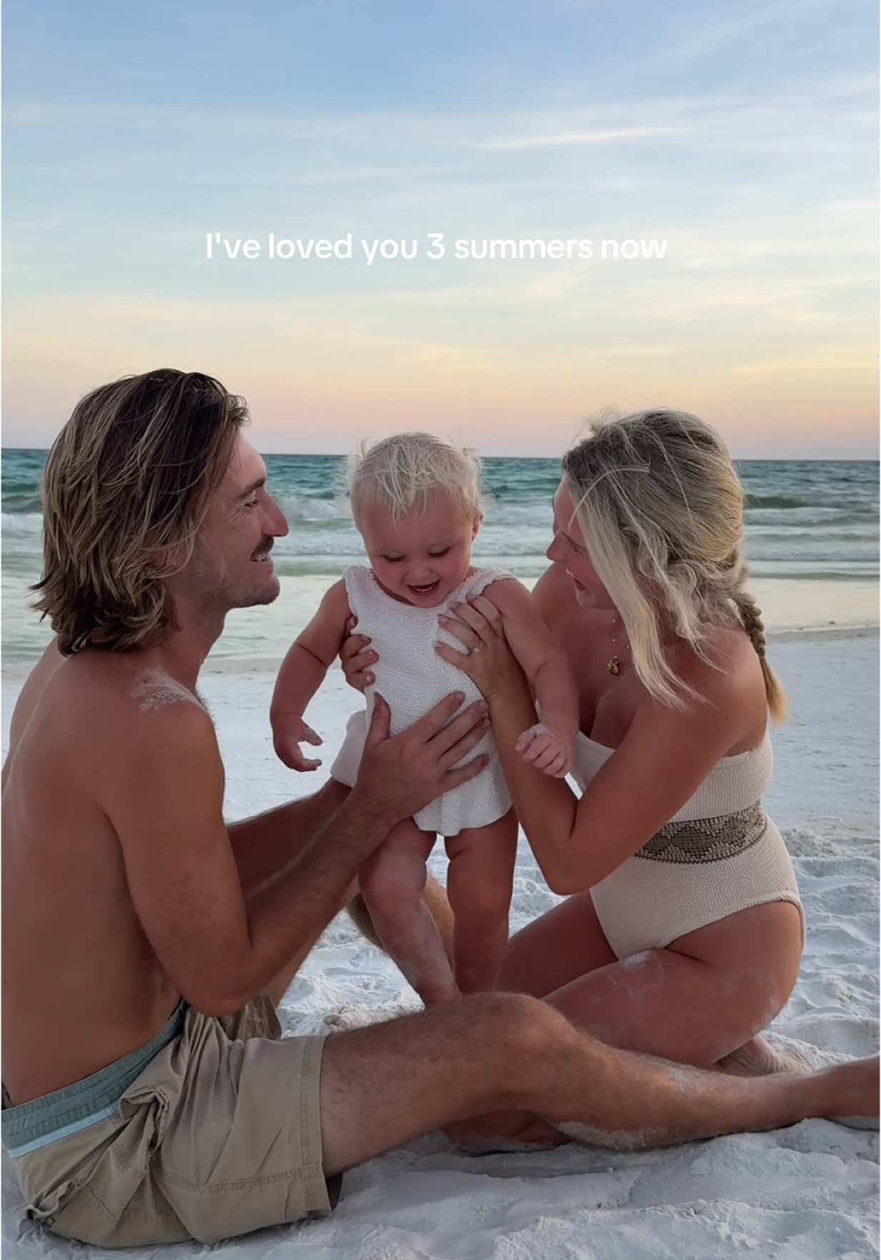 So much changed each year 🥹🥹 loved our girl 3 summers now #toddlerlife #babyfever #17monthsold #beachbaby #babygirl 