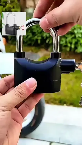 Cadeado com Alarme Sonoro Anti-furto Motocicleta Comércio Prova De Água Trava de moto bike