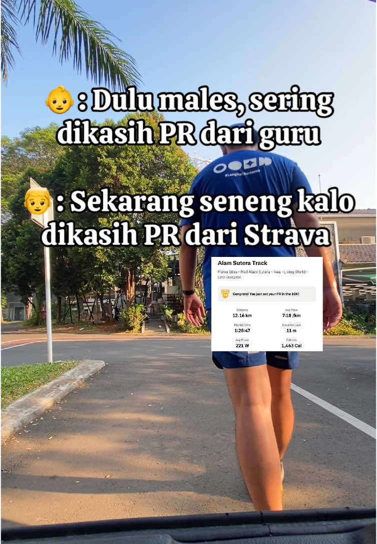 Dikasih PR tiap hari juga boleh #pelarikonten #lari #runtok #Running #curhatpelari #berlari #strava 